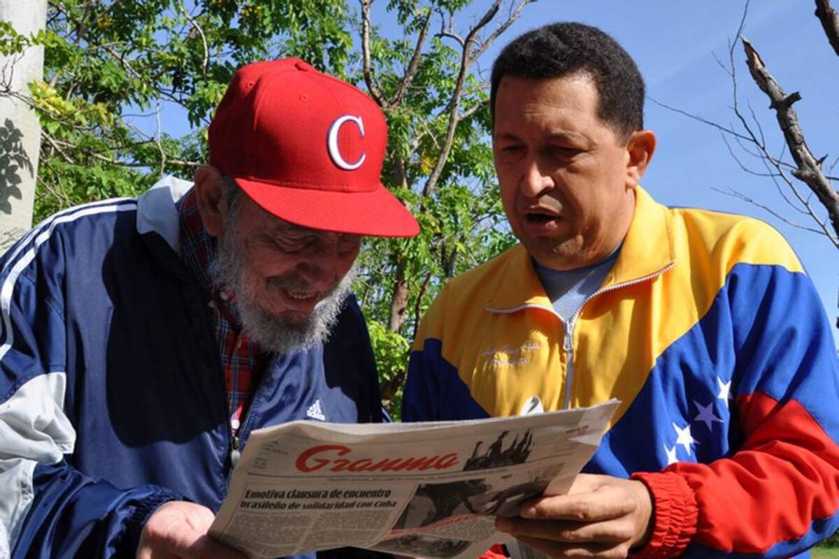 Fidel Castro y Hugo Chávez (Foto: Archivo/VANGUARDIA LIBERAL)