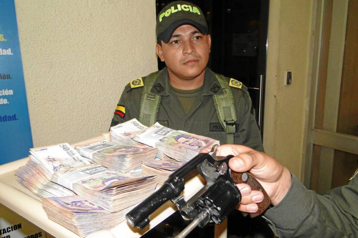Policía logró frustrar fleteo de $40 millones (Foto: Suministradas Policía Metropolitana)