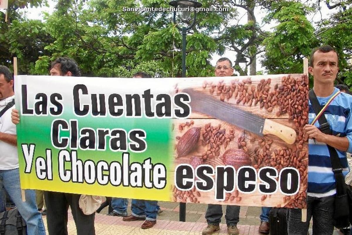 Cacaoteros amenazan con bloquear nueve vías del país (Foto: CESAR FLOREZ/VANGUARDIA LIBERAL)