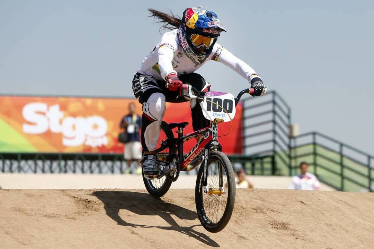 Mariana Pajón ganó su segundo oro en los Juegos Suramericanos-2014 (Foto: Archivo/VANGUARDIA LIBERAL)