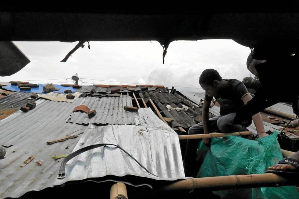 Vendaval en Aratoca dejó 20 familias damnificadas (Foto: Archivo/VANGUARDIA LIBERAL)