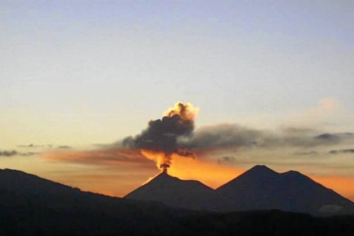 Precaución en tráfico aéreo por actividad volcánica en Guatemala (Foto: Tomada de internet/VANGUARDIA LIBERAL)