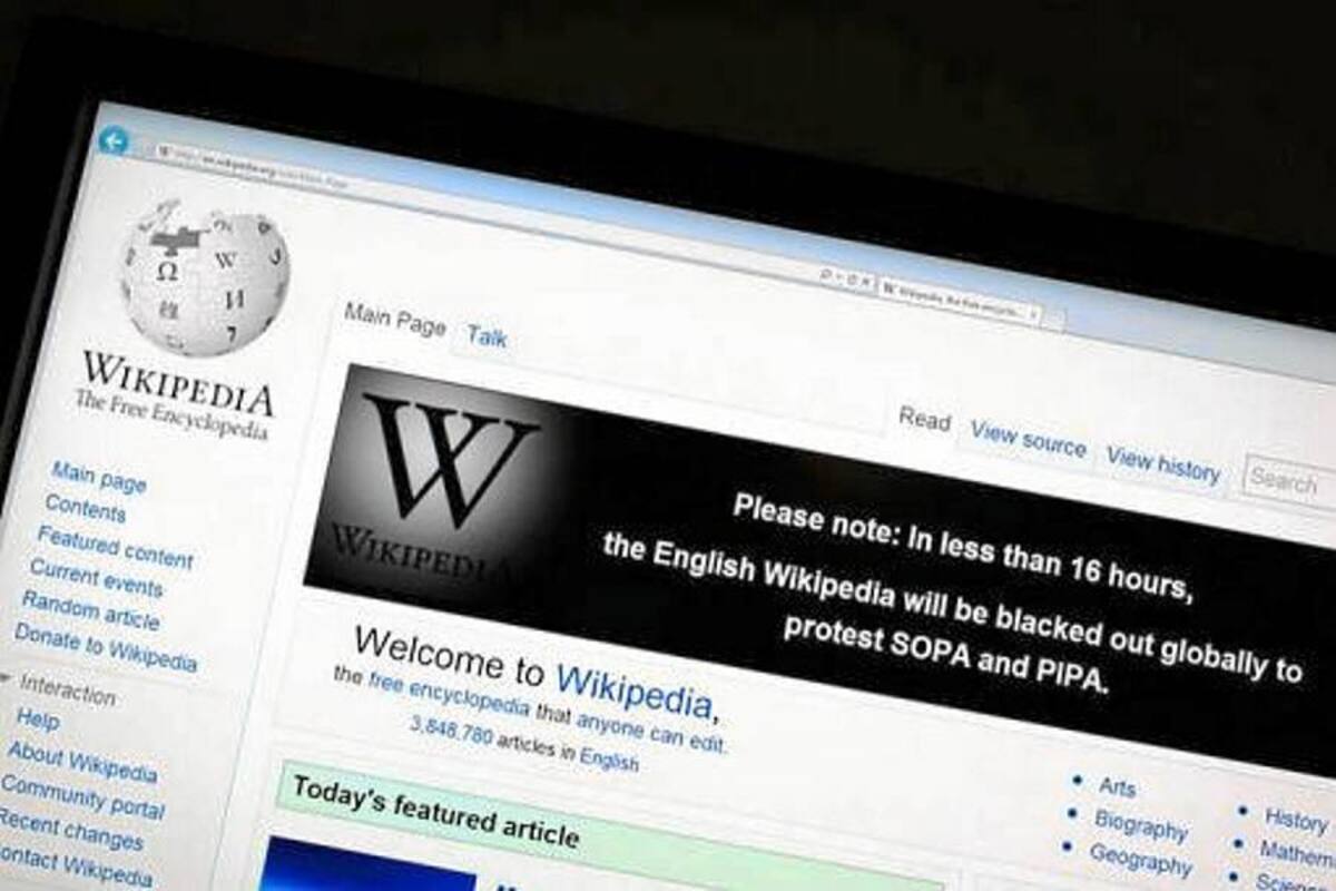 Wikipedia lidera "apagón" virtual contra polémica ley antipiratería en EE.UU. (Foto: Tomada de Internet/VanguardiaLiberal)