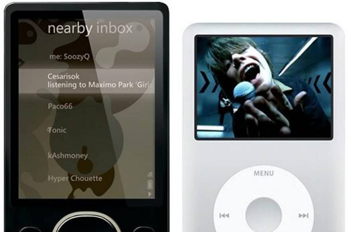 Zune vs Ipode Clasic (Foto: Tomada de Internet/ VANGUARDIA LIBERAL)