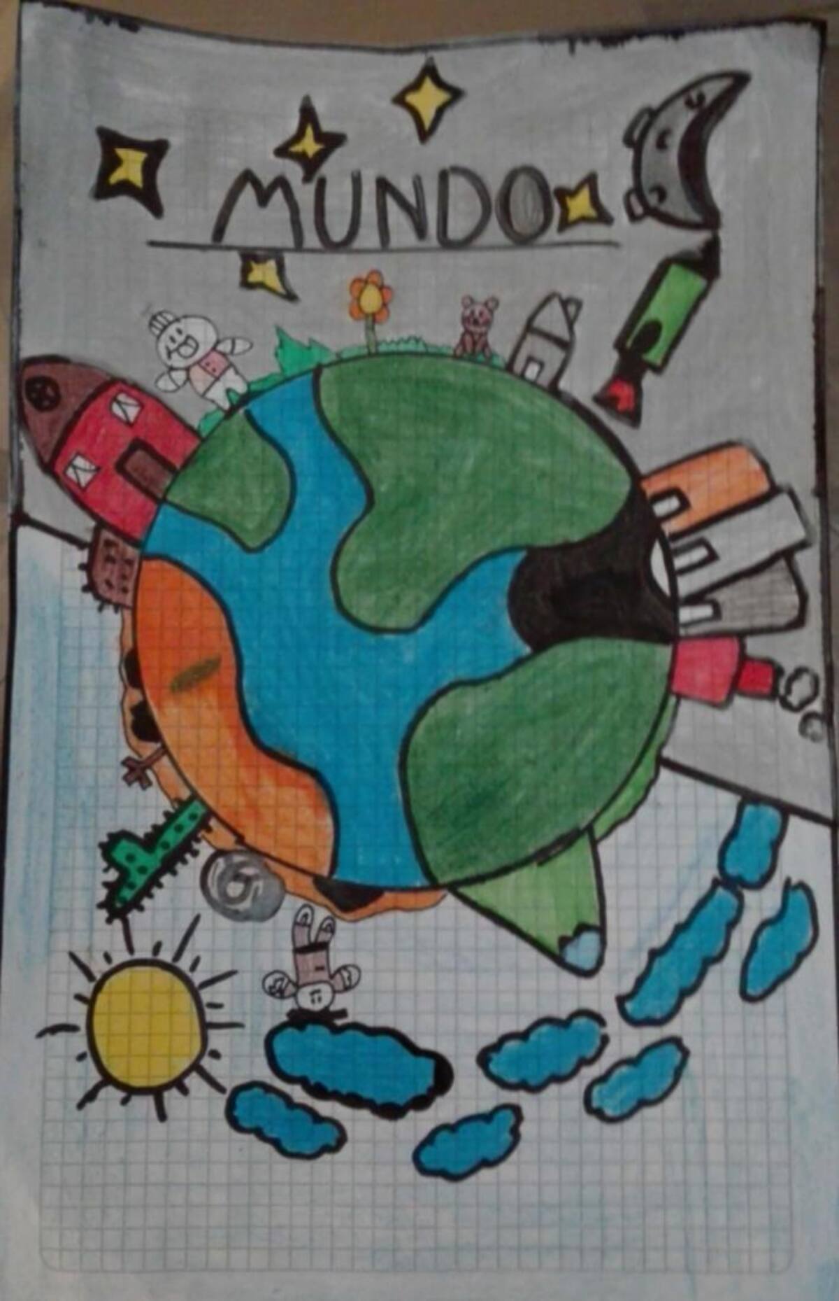 Dibujo por: Santiago Páez Gómez.