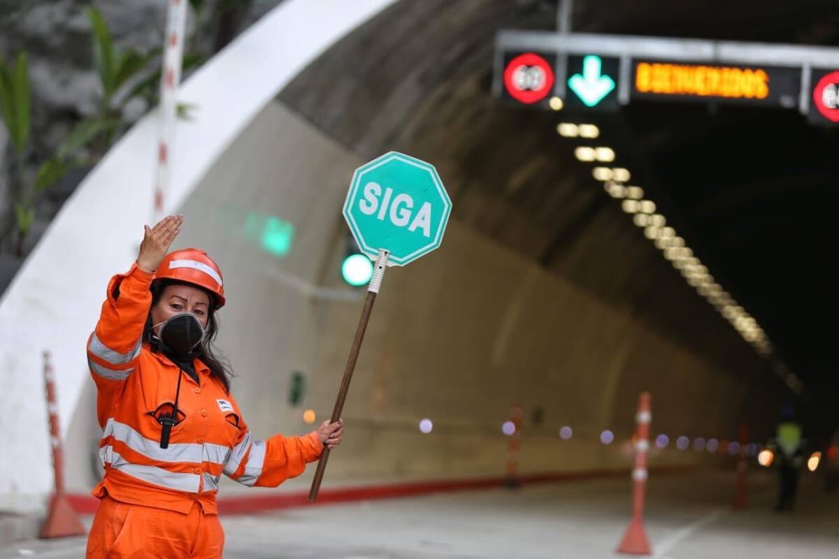 Así quedó el Túnel de La línea