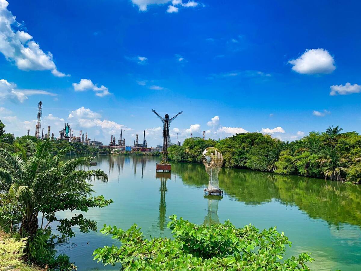 Cristo Petrolero en Barrancabermeja. Julio César Alvarado