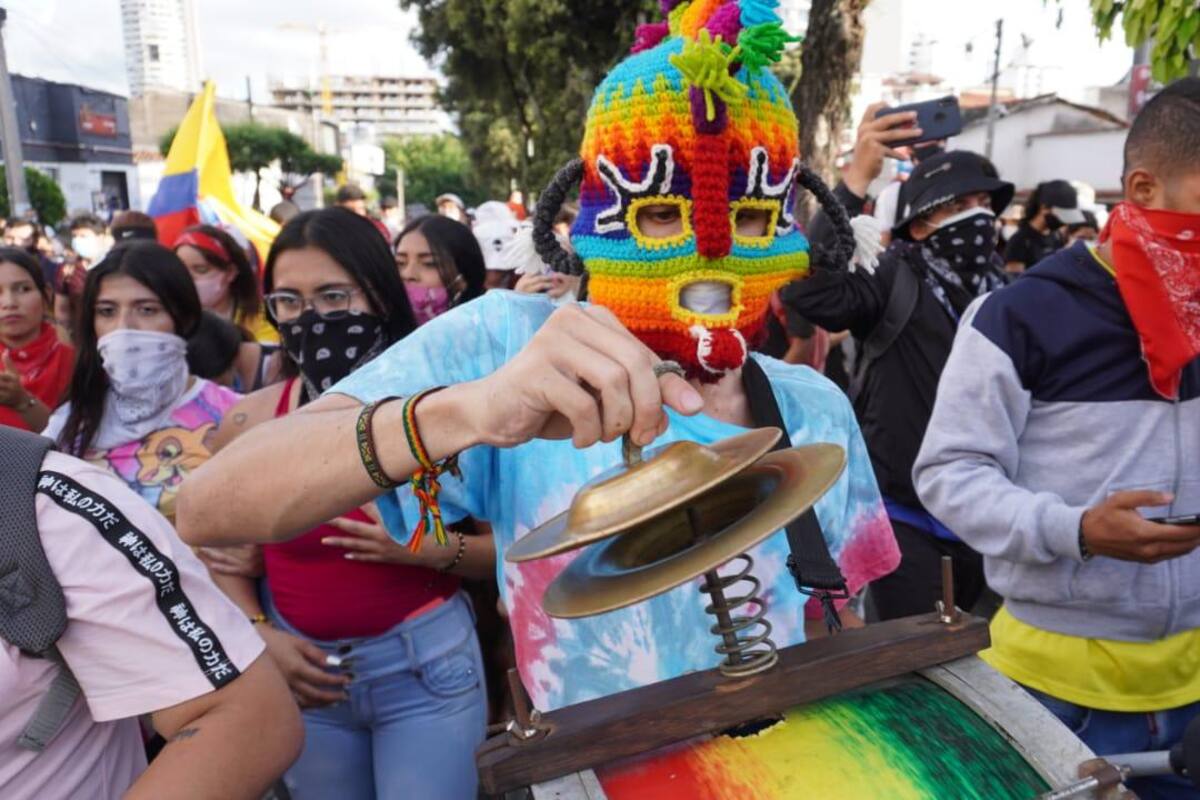 Continúa movilización en Bucaramanga en noveno día de paro nacional