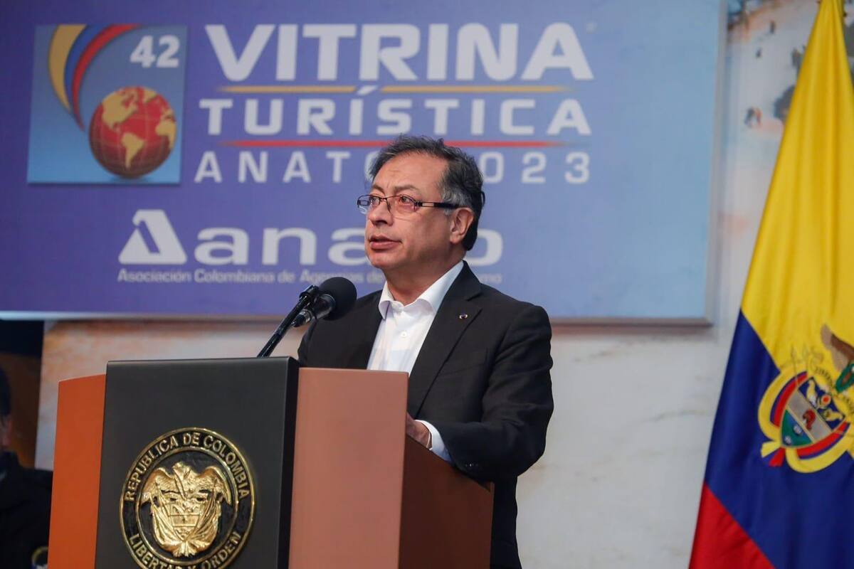 Presidente, Gustavo Petro, durante la instalación de la Vitrina Turística de Anato 2023. Suministrada / VANGUARDIA