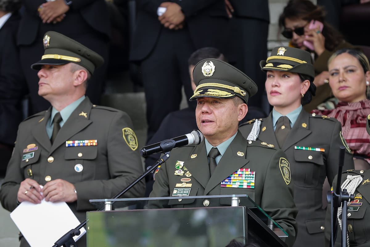El nuevo director General de la Policía Nacional, brigadier general William Oswaldo Rincón Zambrano. // Foto: Colprensa - Catalina Olaya.