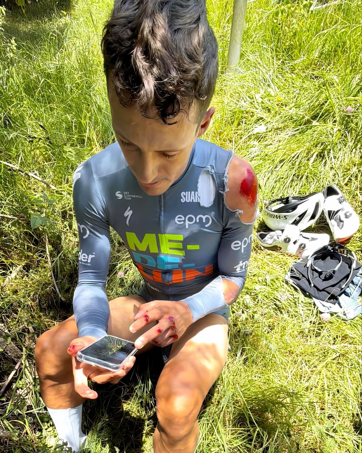 Wilmar Paredes se pierde el Mundial de Ciclismo de Montreal 2026: una caída le arrebata el sueño de representar a Colombia. Foto: Team Medellín