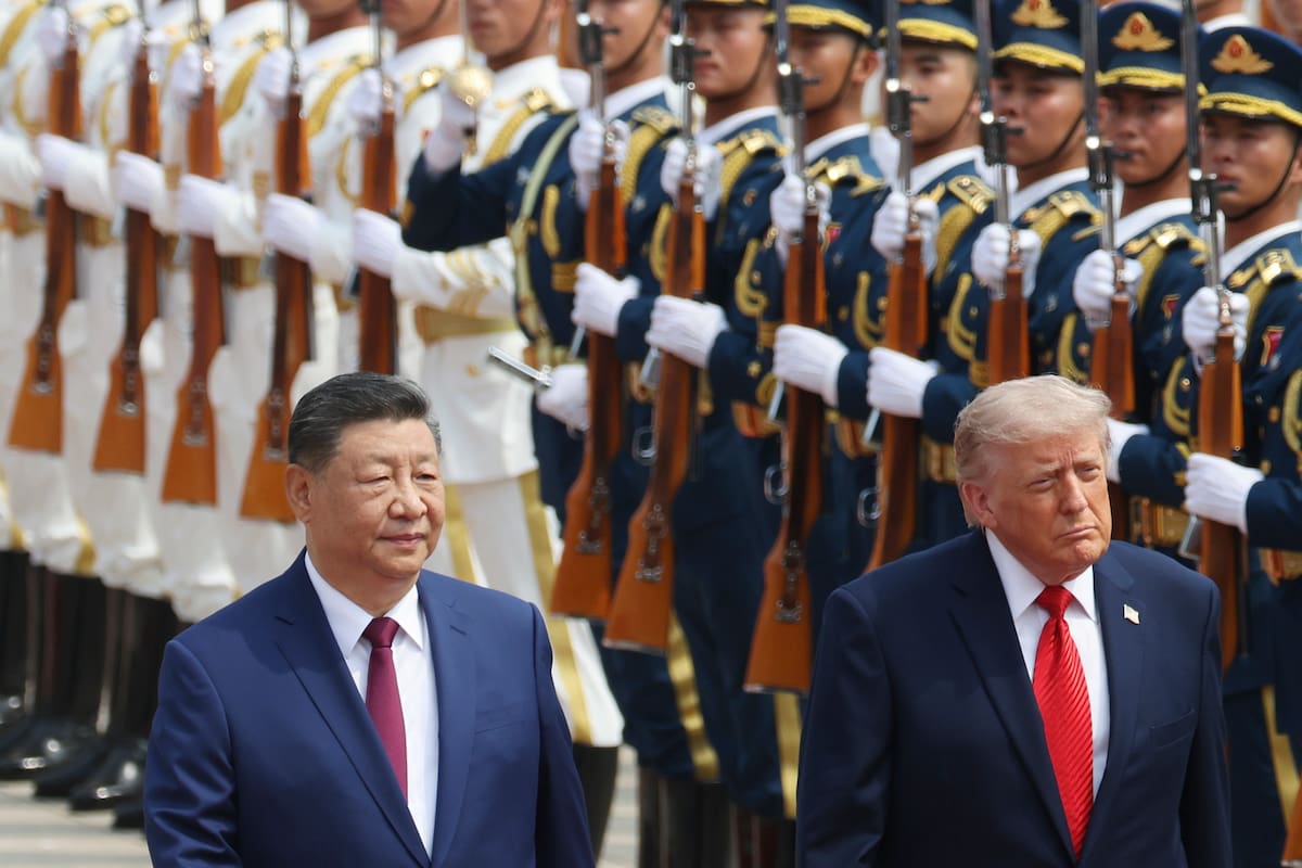 El presidente chino Xi Jinping junto al presidente estadounidense Donald Trump.
Foto: EFE.
