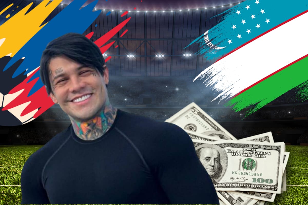 Yeferson Cossio apuesta una suma millonaria a la victoria de Colombia en su debut ante Uzbekistán en el Mundial. Imagen en: Canva // Foto de redes: X.