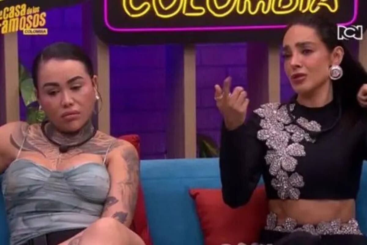 Yina Calderón y Manelyk González protagonizaron un tenso enfrentamiento en La casa de los famosos Colombia que sorprendió a los televidentes. / Captura de pantalla