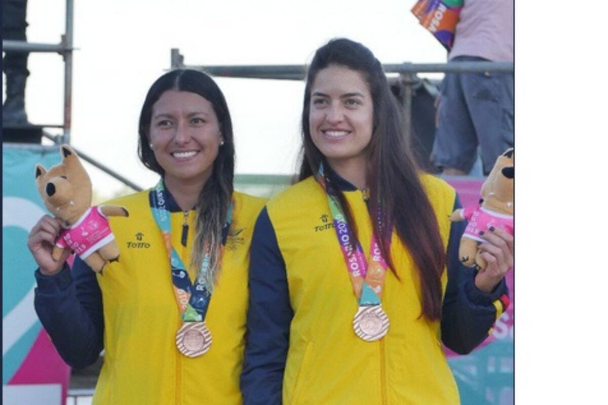 La santandereana Yuli Tatiana Ayala Machado y la antioqueña Diana Marcela Ríos, que integran la dupla uno de Colombia, se colgaron ayer la presea de bronce en los Juegos Suramericanos.