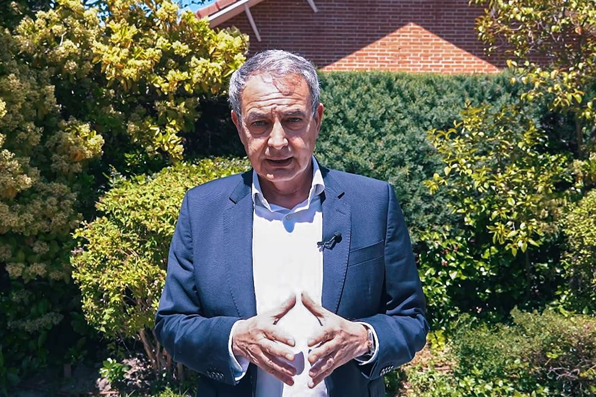 MADRID, 19/05/2026.- Captura del video enviado por el expresidente del Gobierno José Luis Rodríguez Zapatero, en el que ha asegurado este martes tras su imputación en la causa de Plus Ultra que "jamás" ha hecho gestiones ante ninguna "administración pública ni sector público en relación con el rescate" de la aerolínea.