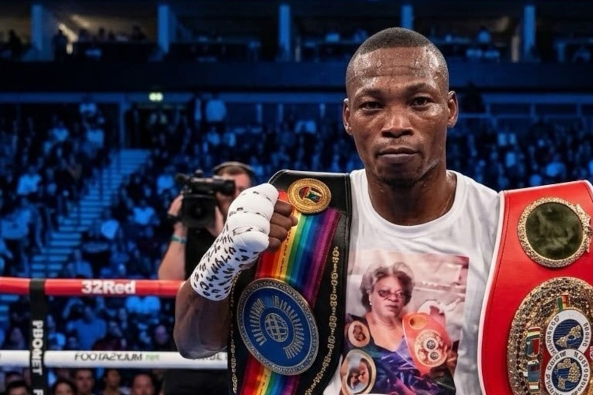 Zolani Tete, excampeón mundial de boxeo sudafricano.
Foto: